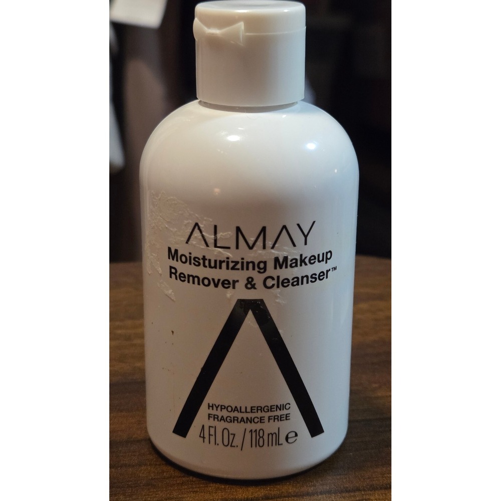 Almay Moisturizing Makeup Remover & Cleanser 4oz Hypoallergenic Fragrance Free